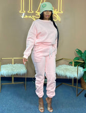 Load image into Gallery viewer, Powder Pink Oversized Sweatsuit
