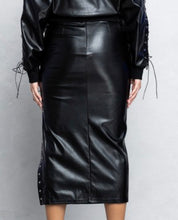 Load image into Gallery viewer, Roxi Pleather Skirt

